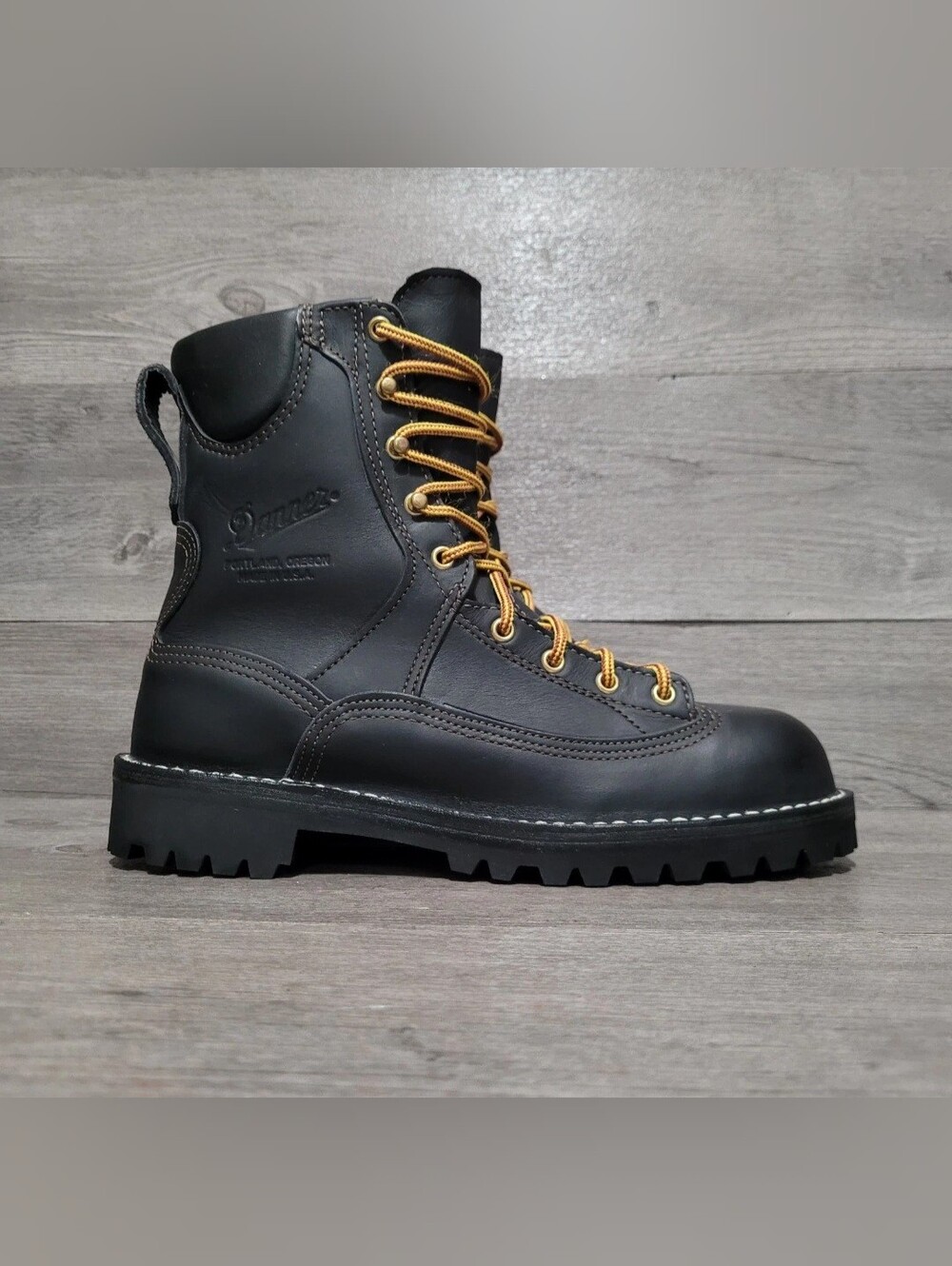 Danner Centurion Men's sz 8 Goretex Vibram safety toe boots 11000 12B991 black